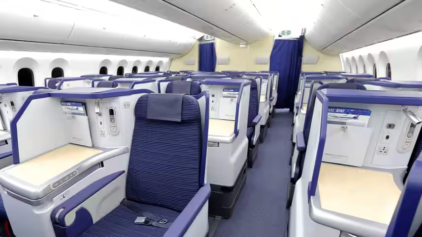 All Nippon Airways 787-8 cabin