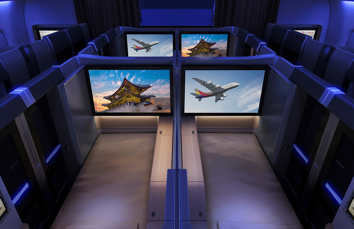 Asiana Airlines A380-800 cabin