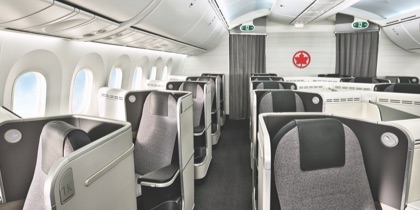 Air Canada 787-9 cabin