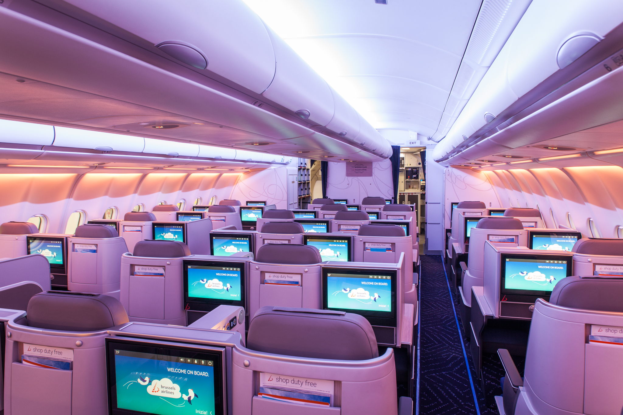 Brussels Airlines A330-300 cabin