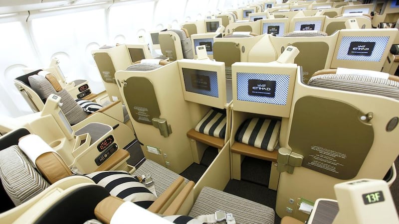 Etihad Airways 777-300ER cabin