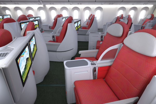 Ethiopian Airlines 787-9 cabin
