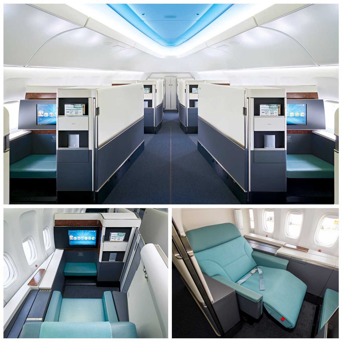 Korean Air 747-8 cabin