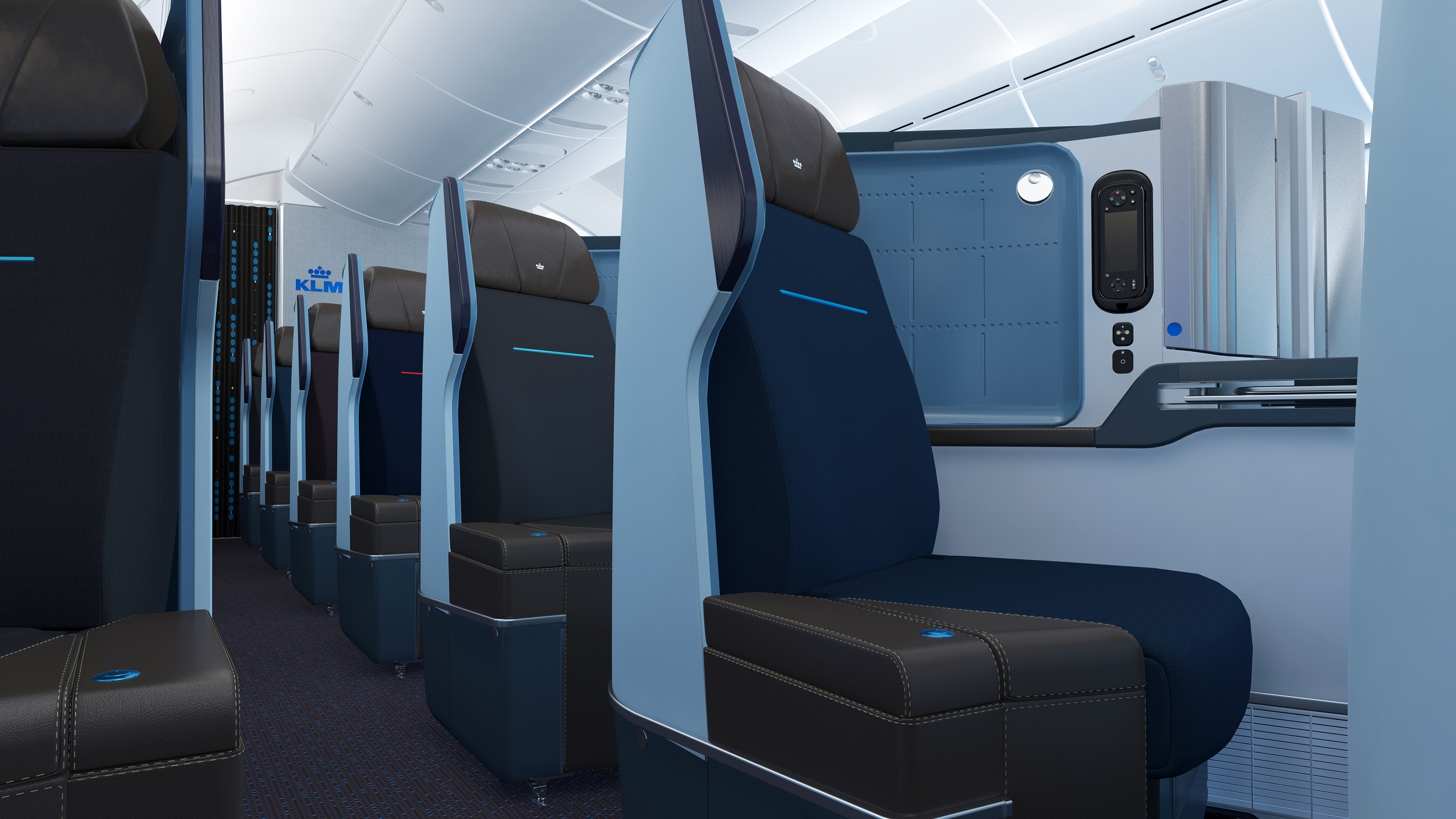 KLM Royal Dutch Airlines 787-9 cabin
